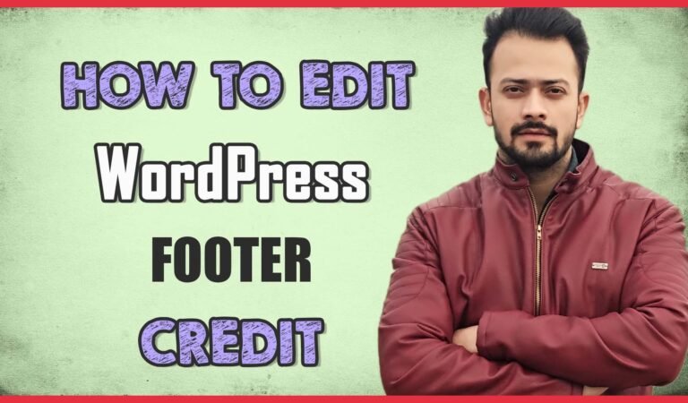 How to Edit Footer in WordPress (Super Simple) Step by step How to Edit Footer in WordPress (Super Simple) Step by step