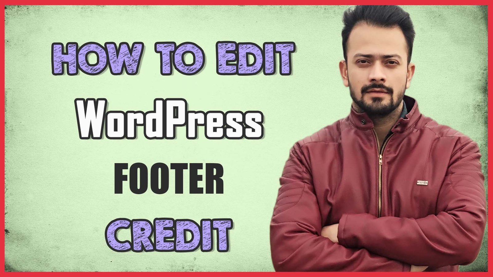 How to edit footer in wordpress